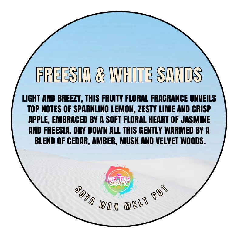 Wax Segment Clamshell - FREESIA & WHITE SANDS